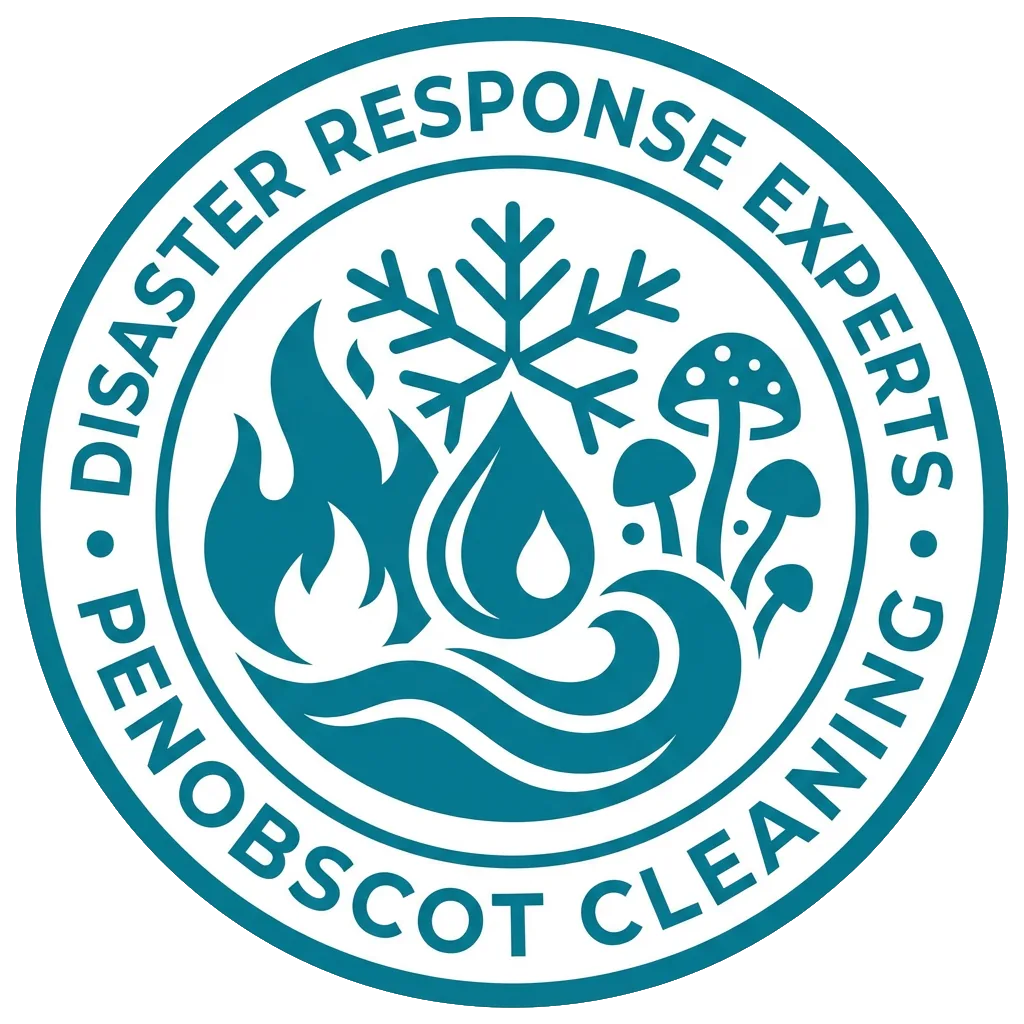 Disaster Response Experts logo with snowflake, fire, water drop, and mushroom cloud icons.